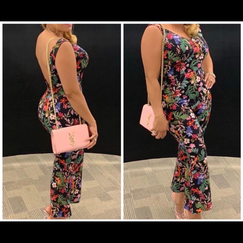 Tahari Floral Jumpsuit